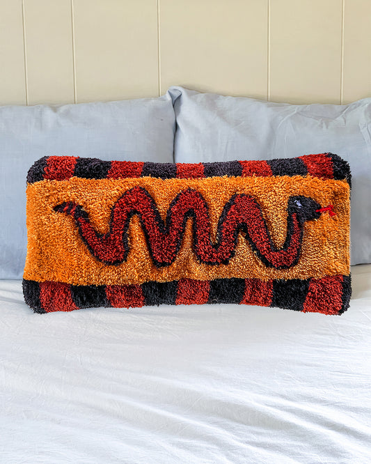 Rattlesnake Tufted Pillow