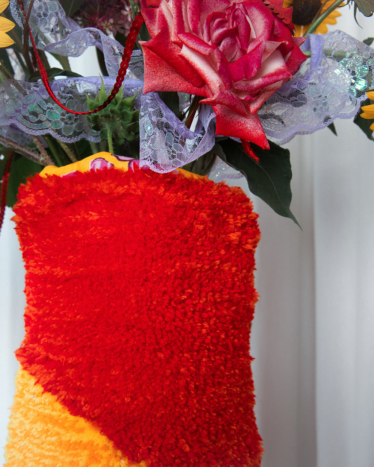Sunset Tufted Vase