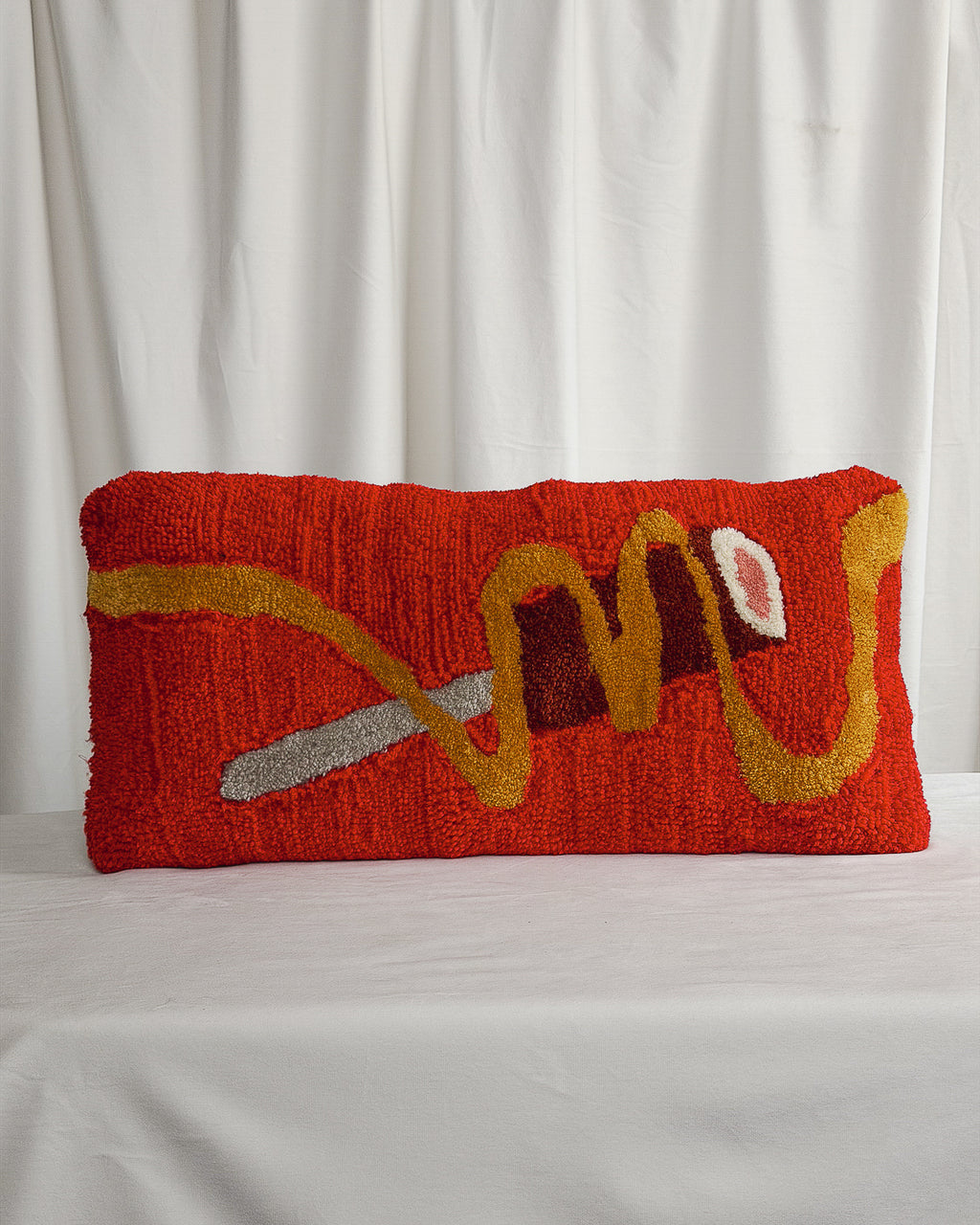 Red Corndog Pillow Cover