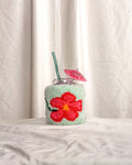 Seafoam Flower Koozie