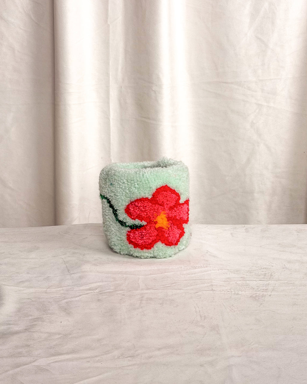 Seafoam Flower Koozie