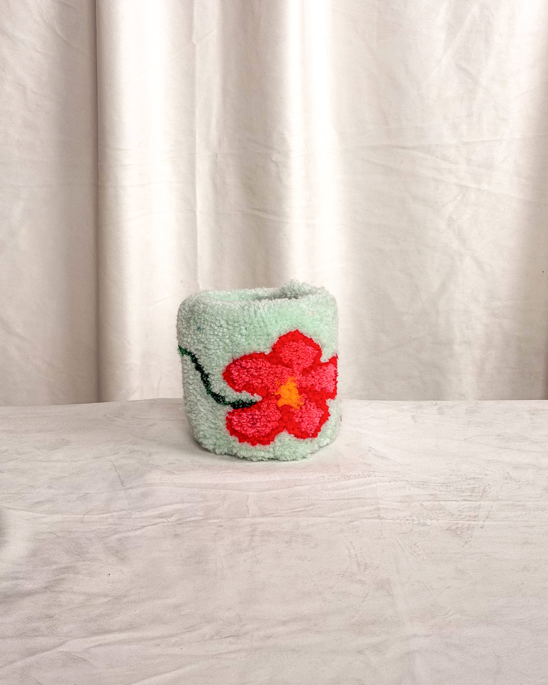 Seafoam Flower Koozie