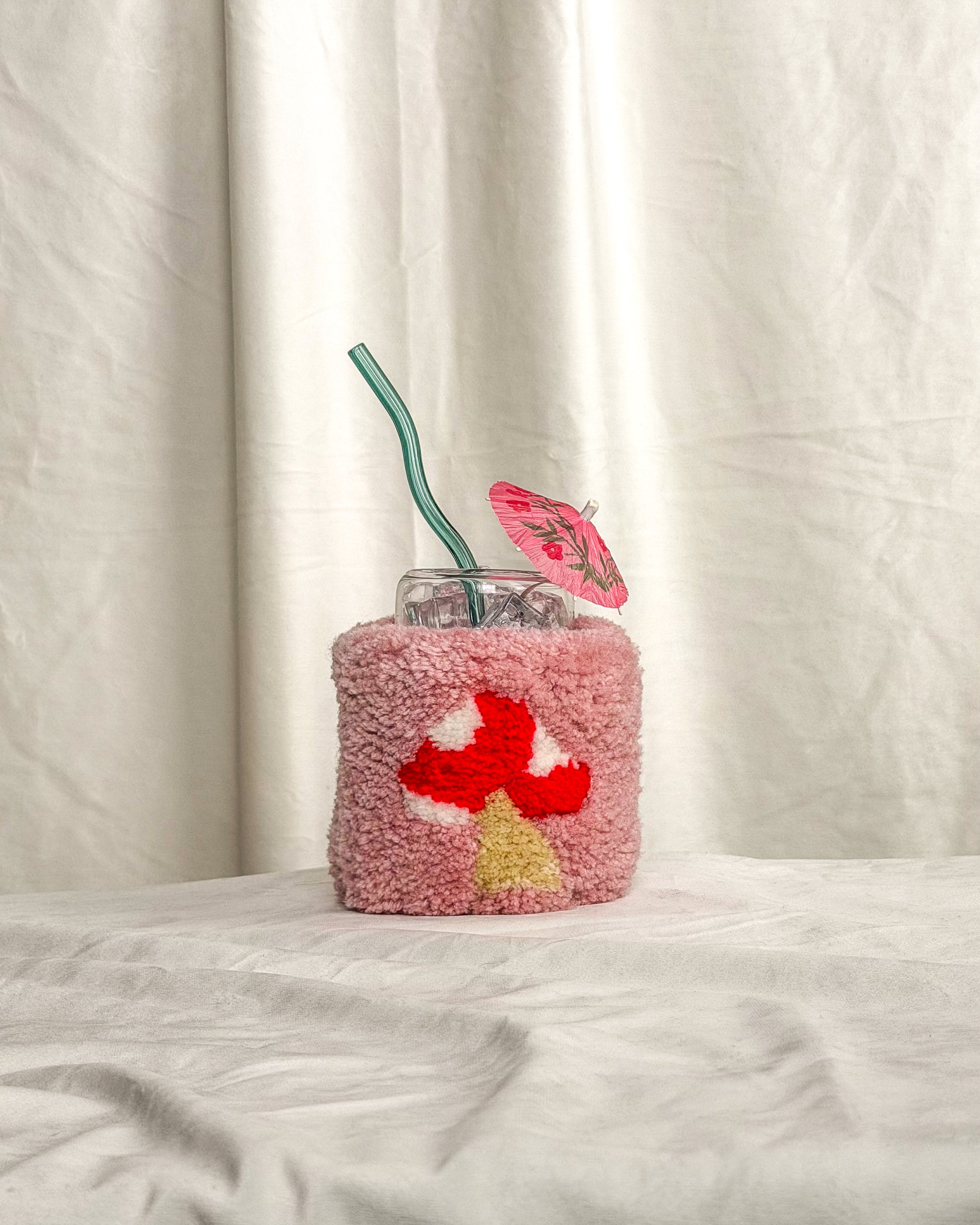 Pink Mushroom Koozie