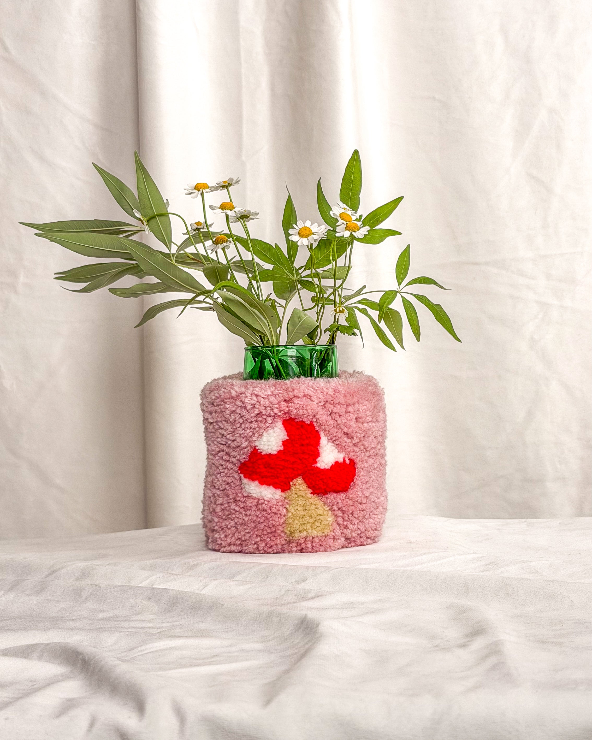 Pink Mushroom Koozie