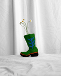 Green Boot Bud Vase