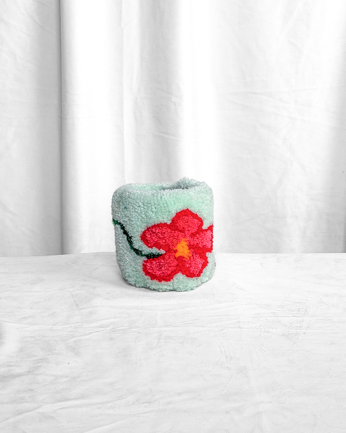 Seafoam Flower Koozie