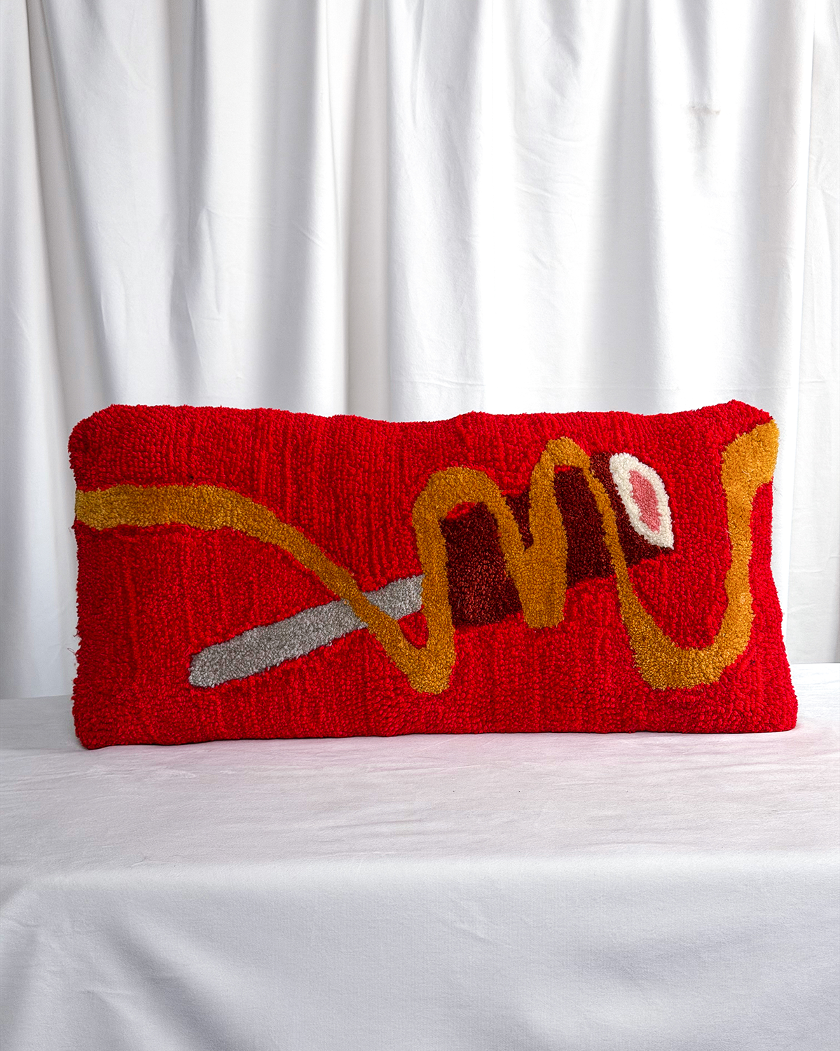 Red Corndog Pillow Cover