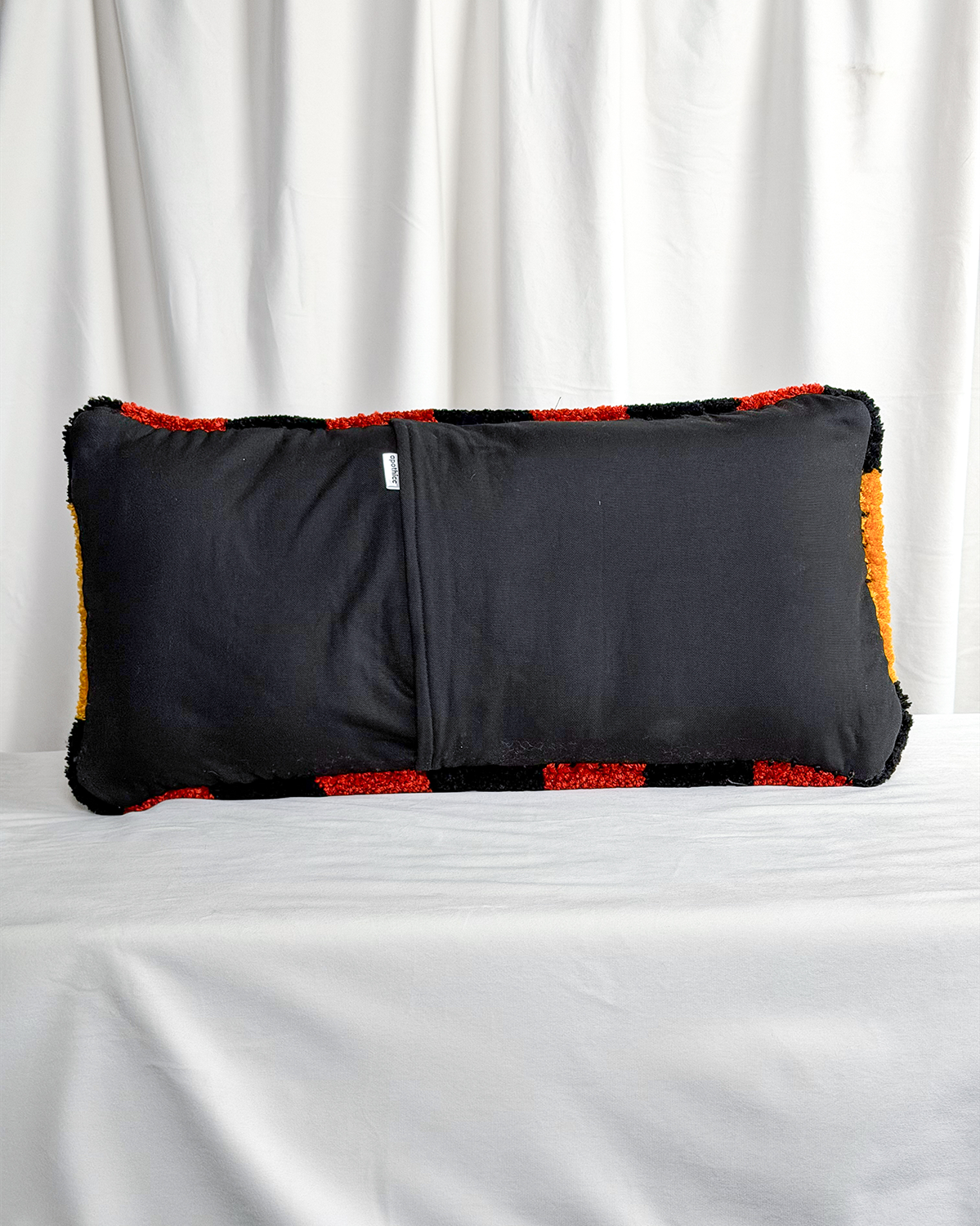 Mustard Rattlesnake Tufted Pillow Cover